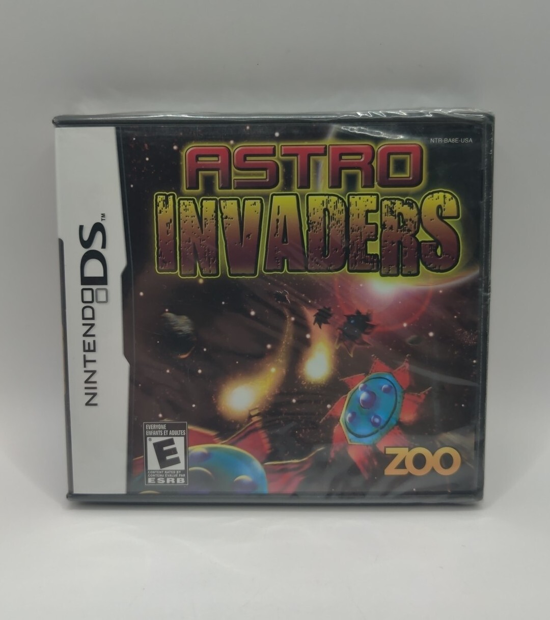 Astro Invaders Nintendo DS 2010 Factory Sealed NIB Rare Videogame Collectable