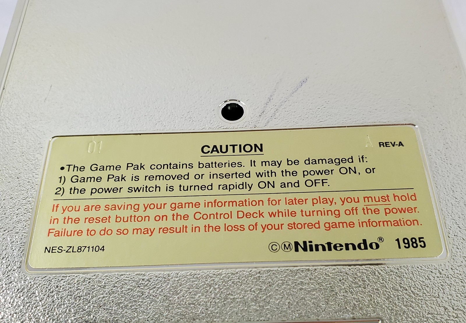 The Legend of Zelda NES Gold Cartridge – Original 1987 Nintendo – Tested