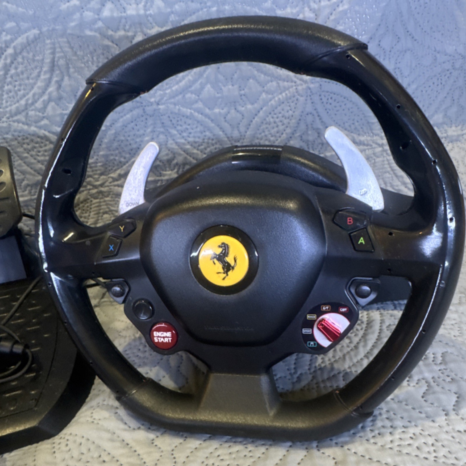 Thrustmaster Ferrari 458 Italia Edition Racing Wheel for Xbox One, Pedals, Black