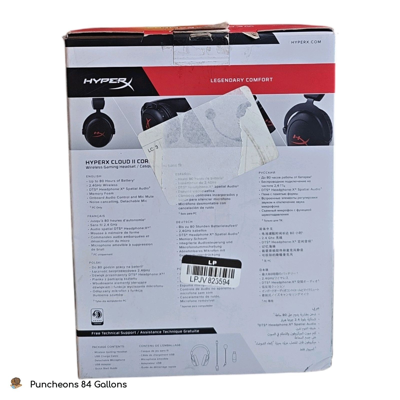 HyperX Cloud II Core Wireless Gaming Headset (Black)