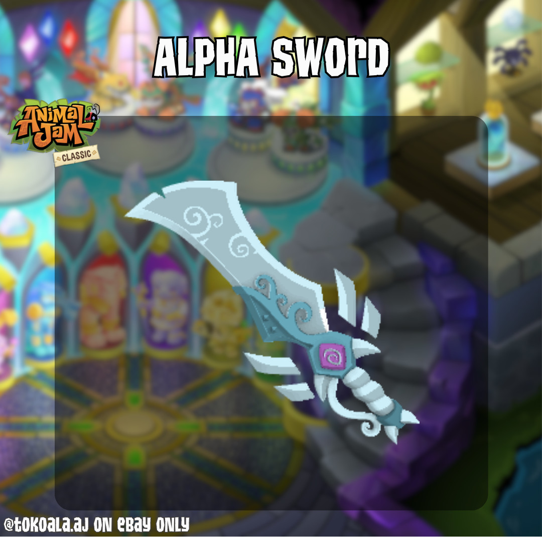 Animal Jam Classic AJC Alpha Sword [READ DESCRIPTION]