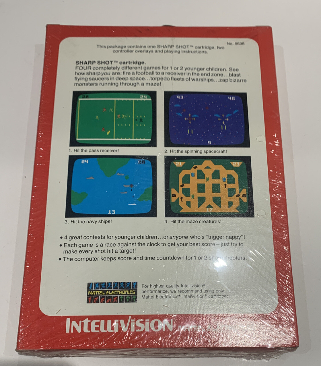 SHARP SHOT Intellivision Mattel Electronics New Sealed