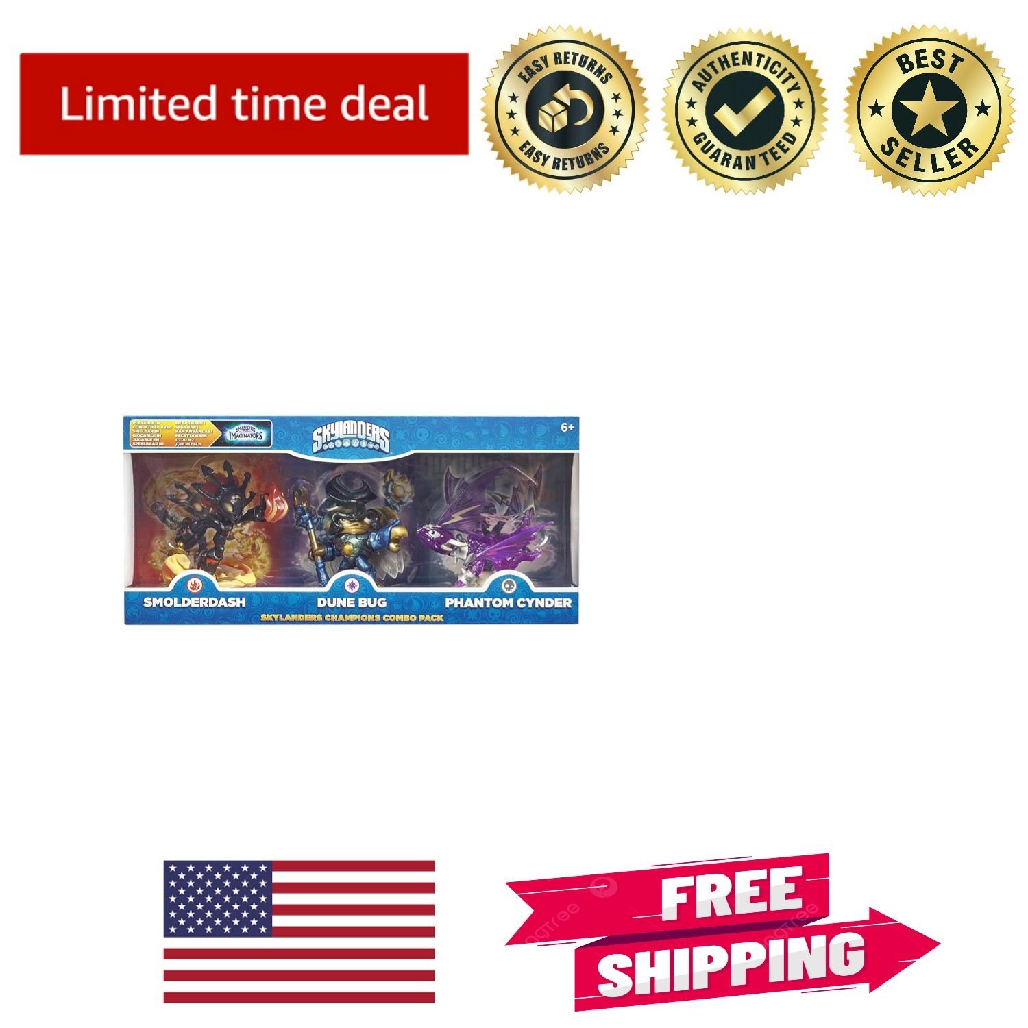 Skylanders Imaginators: Collectible Triple Pack – Smolderdash, Dune Bug, Cynder