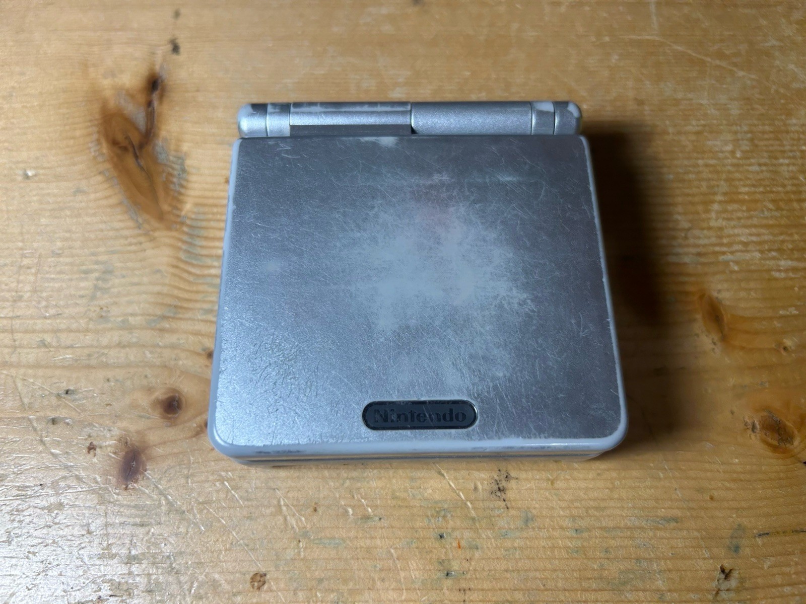 Nintendo Game Boy Advance SP Handheld Game Console AGS-001 Silver System Only