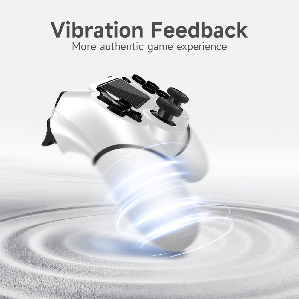 Wireless Controller for PS4 with Non-Slip Grip, 3.5mm Audio Jack and Thumb Caps