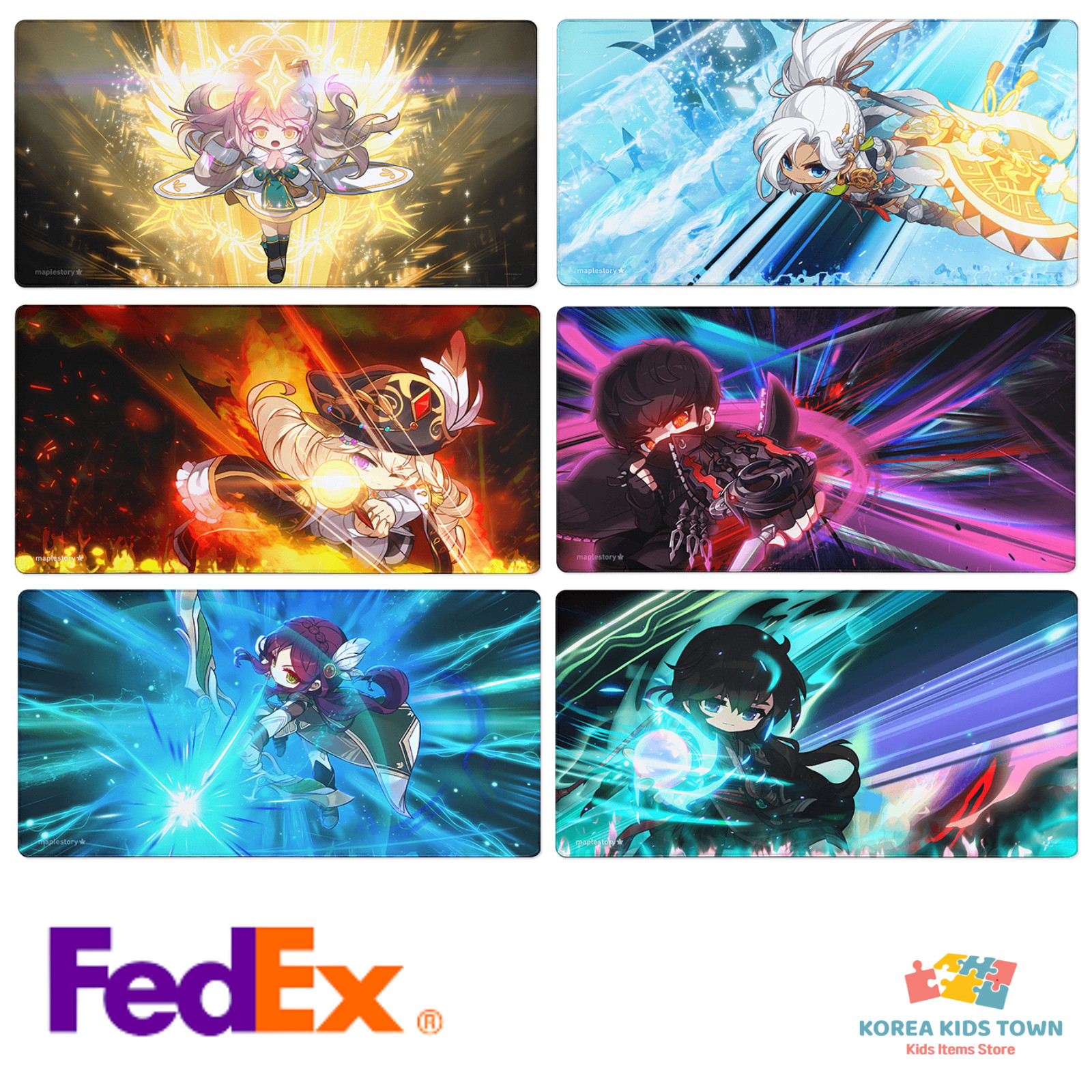 MapleStory Official All Characters Large Mouse Pad Desk Mat