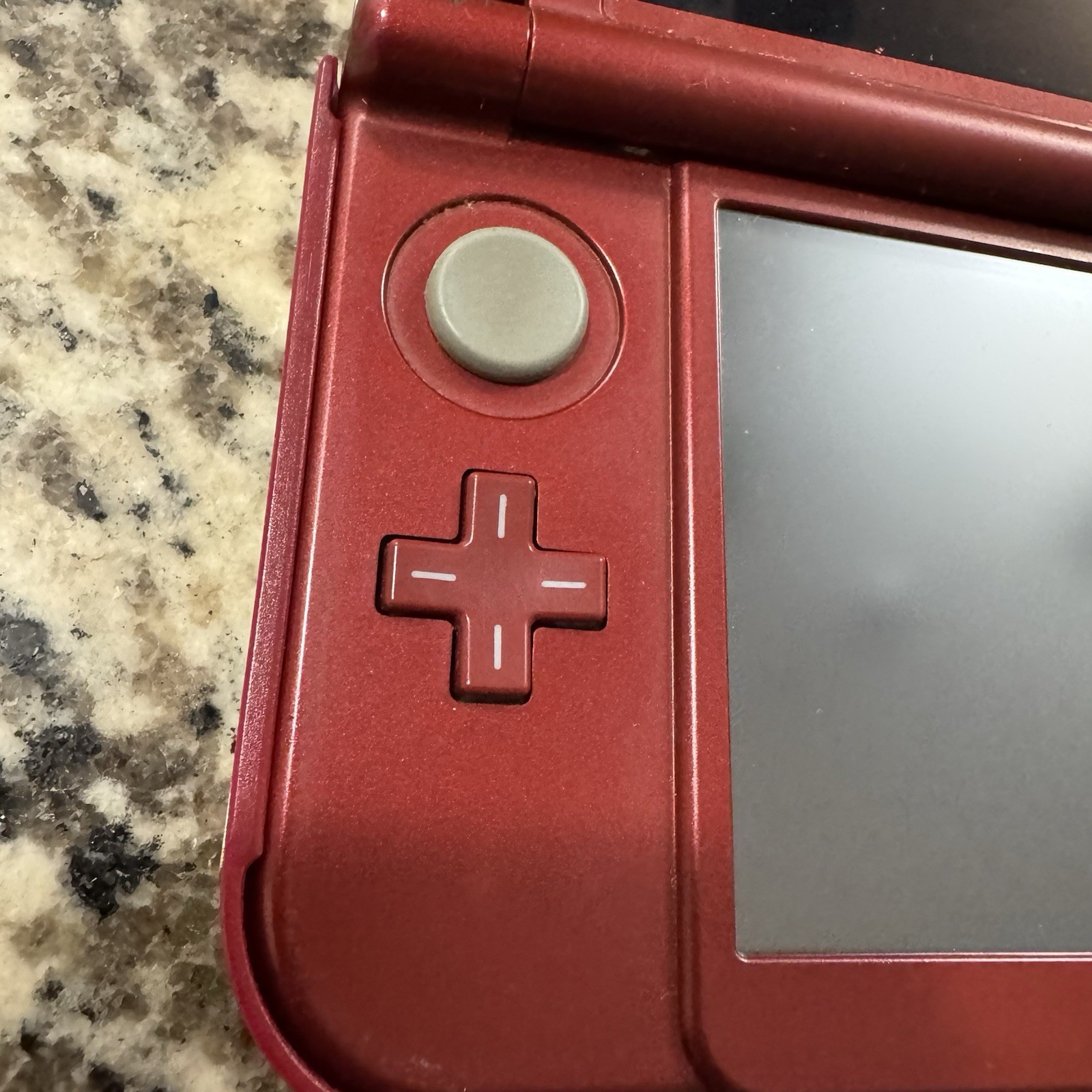 Double IPS New Nintendo 3DSLL W/ Loopy Capture Card, Metallic Red & Metal Shell