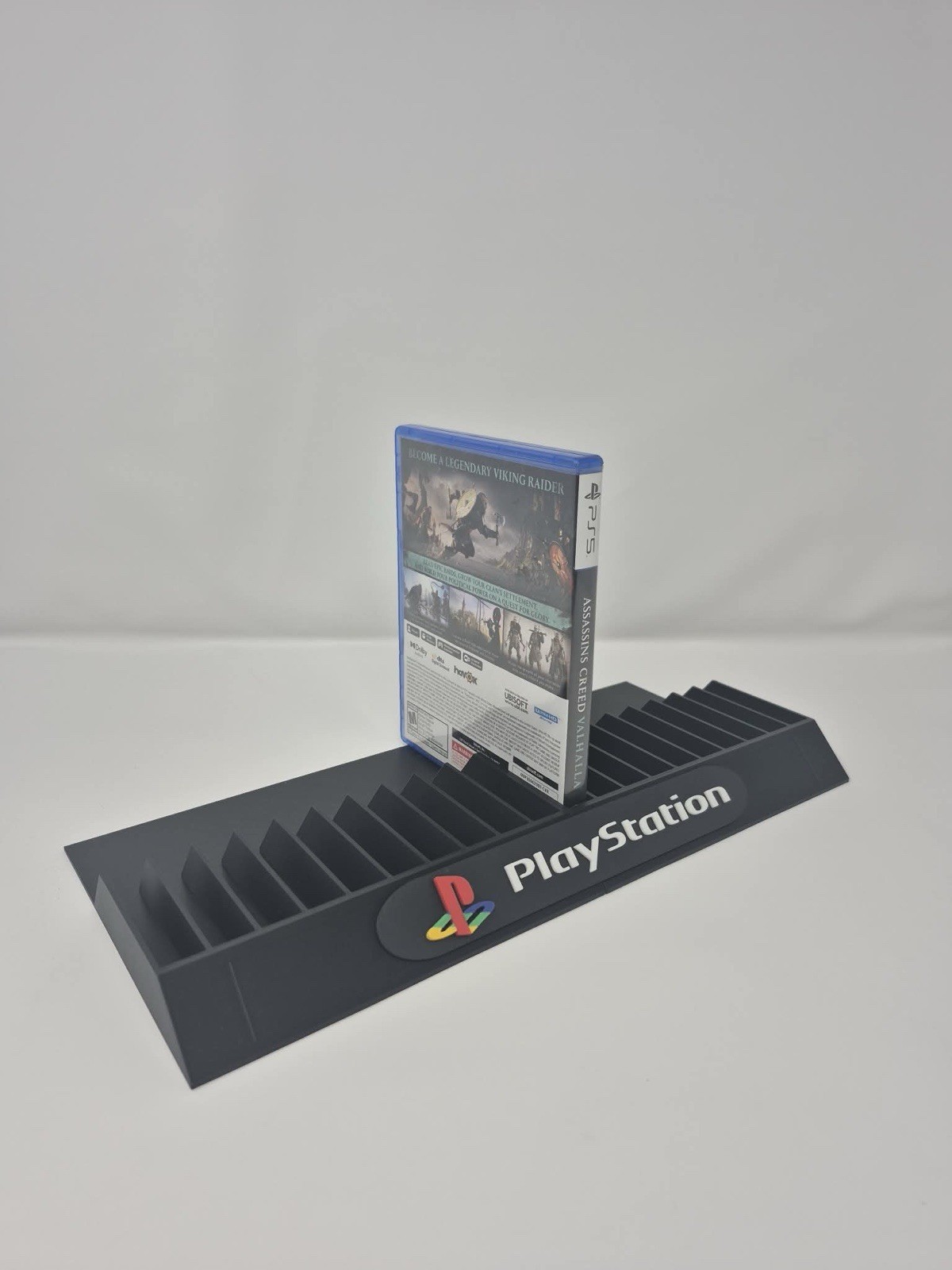 Sony PlayStation Ps2 Ps3 Ps4 Ps5 Game Holder Stand – Holds 10 Games, Black