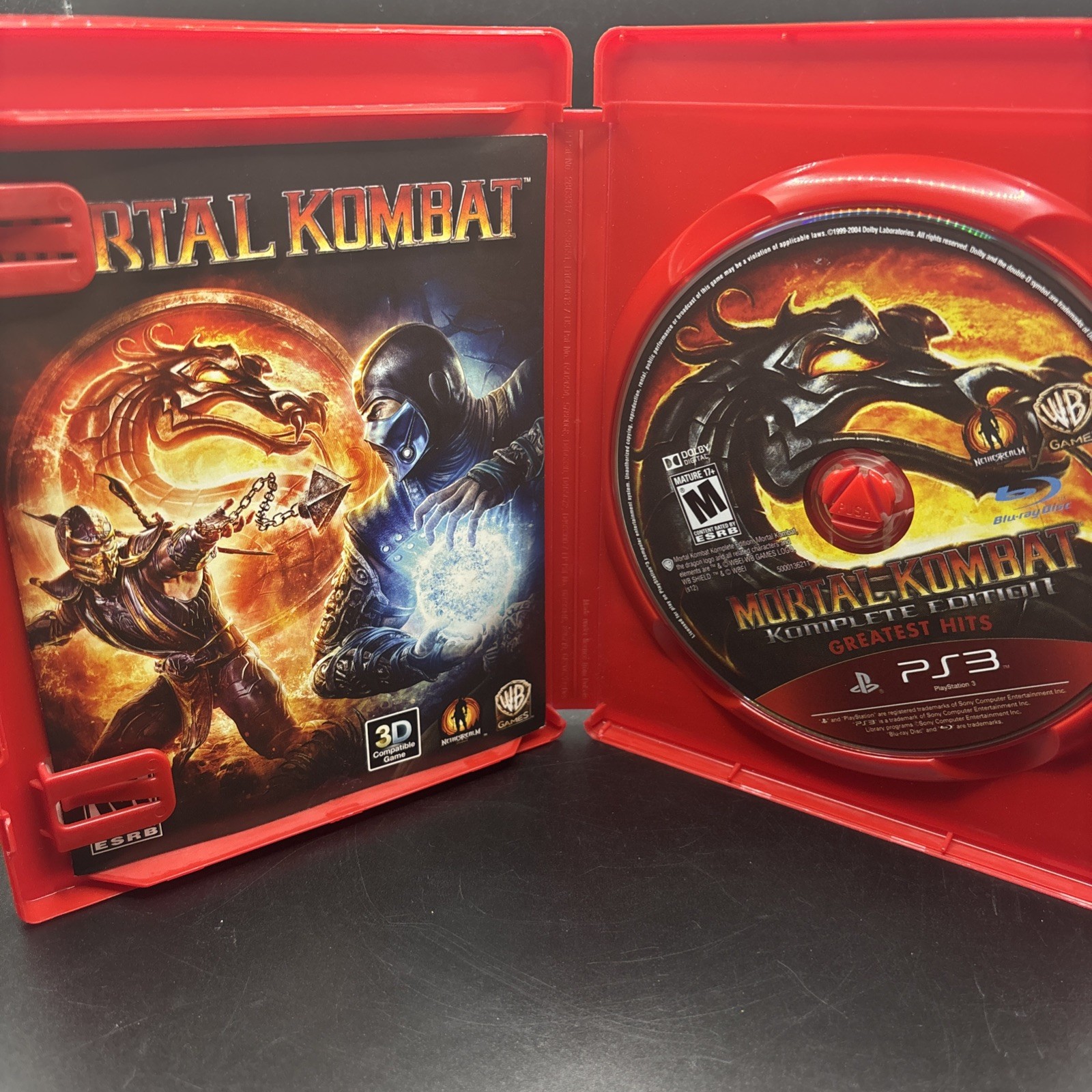 Mortal Kombat — Komplete Edition (PlayStation 3, 2012) PS3 Complete, CIB!