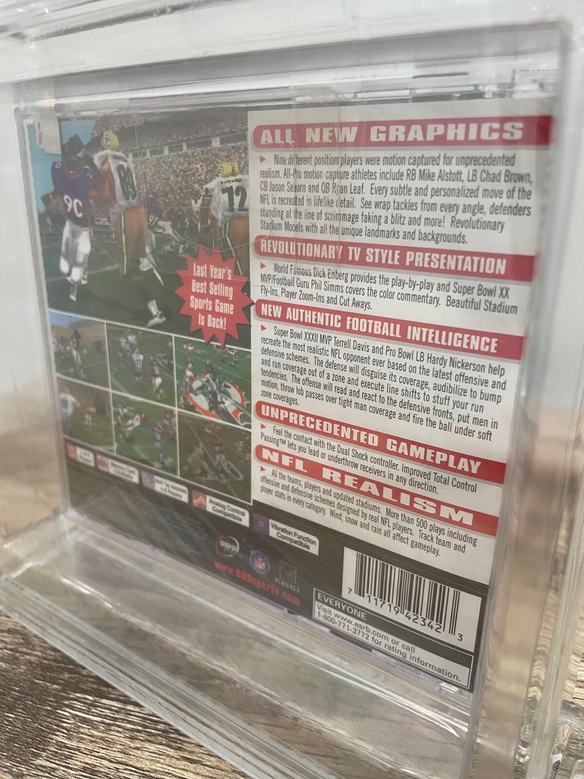 NFL GameDay ’99 Sony Playstation Factory Sealed Video Game Wata 8.0 Graded 1998