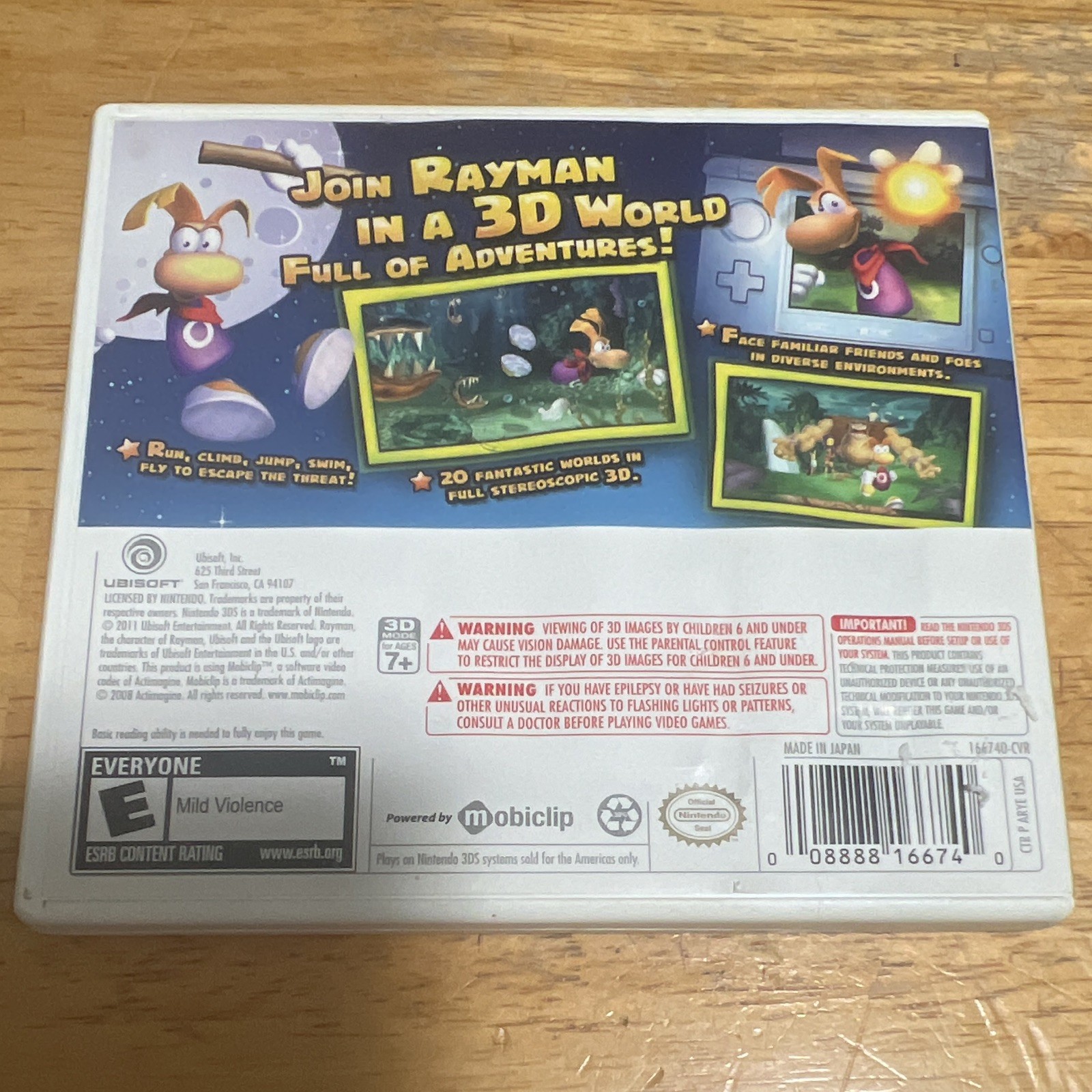 Ubisoft Rayman 3D (Rayman Series) Nintendo 3DS Action Adventure E NTSC-U/C Game