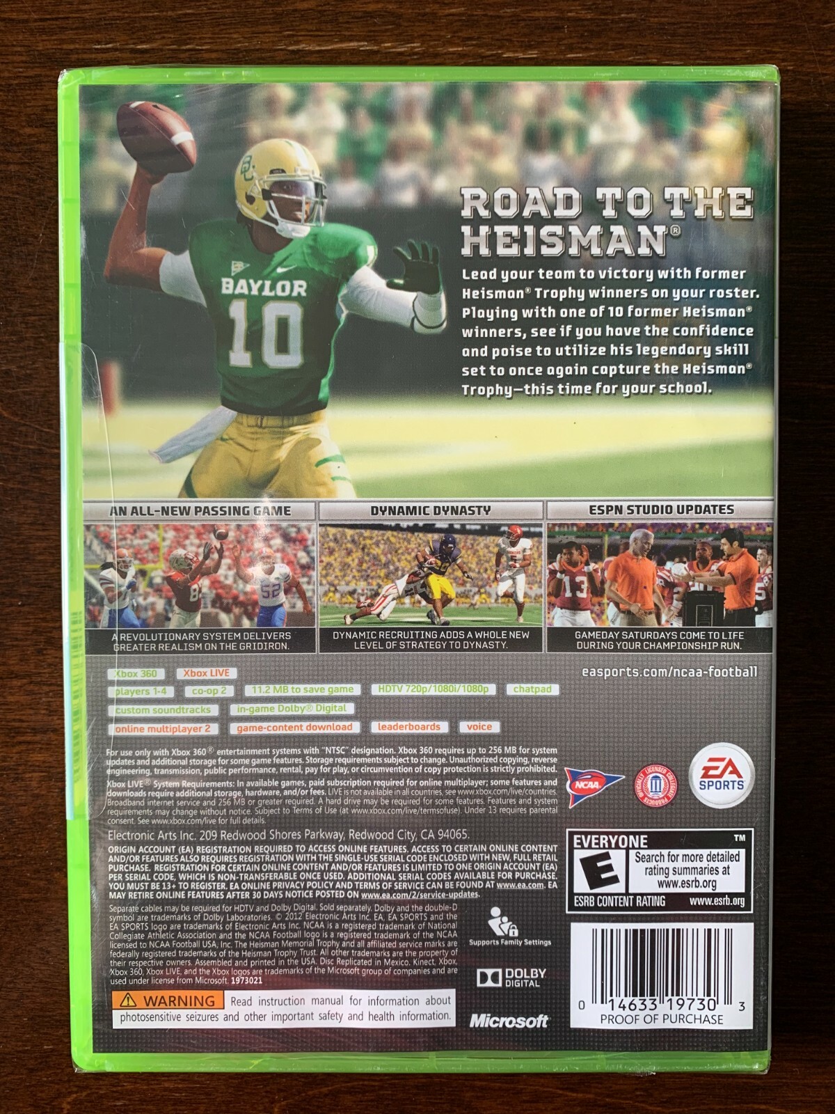 NCAA FOOTBALL 13 Microsoft XBOX 360 2012
