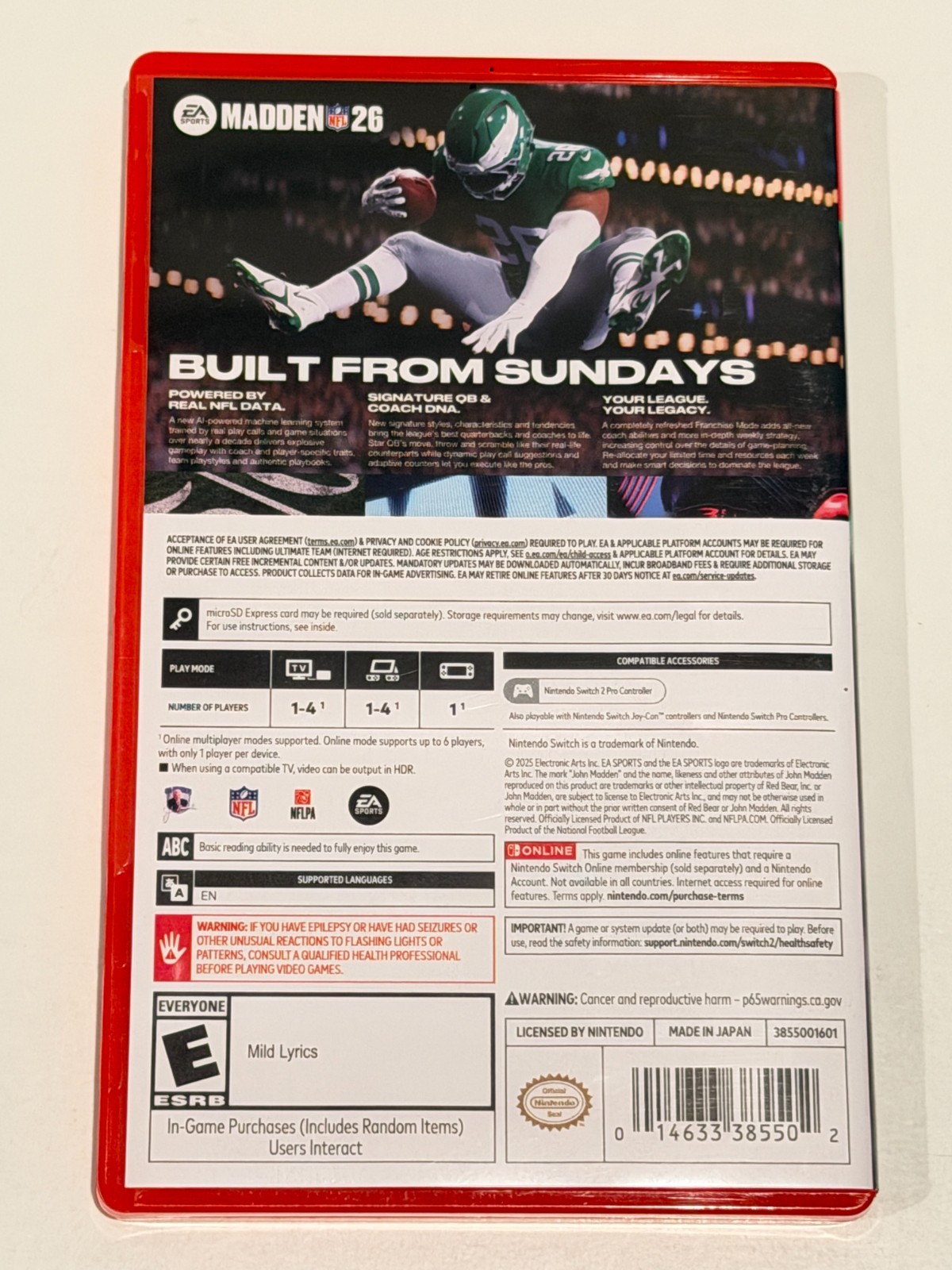 Madden NFL 26 – Nintendo Switch 2