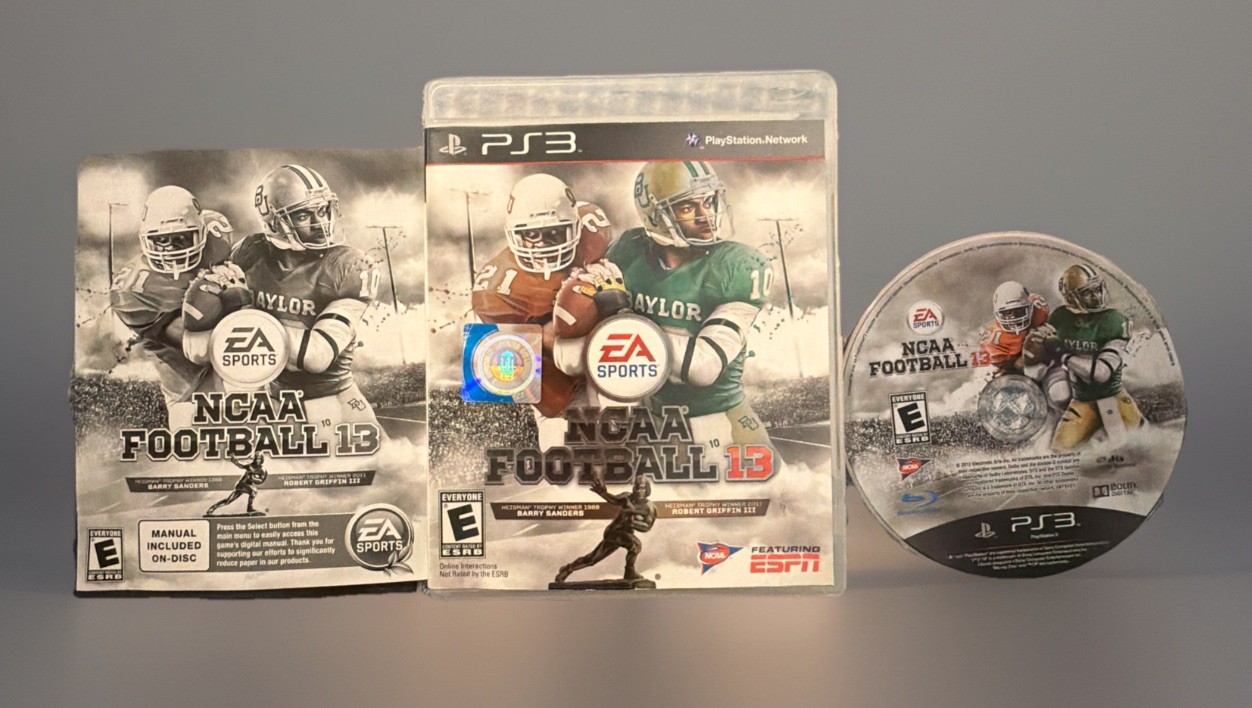 EA Sports NCAA Football 13 PlayStation 3 PS3 CIB With Manual Tested & Works.