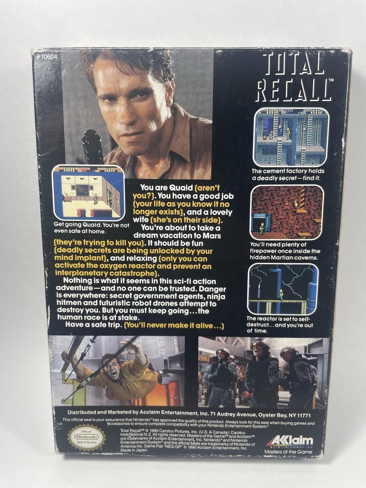 Total Recall (Nintendo Entertainment System NES, 1990) Complete CIB