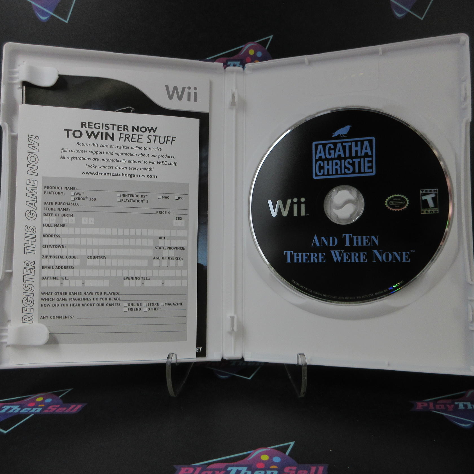 Agatha Christie And Then There Were None Nintendo Wii + Reg Complete – 1 Year..