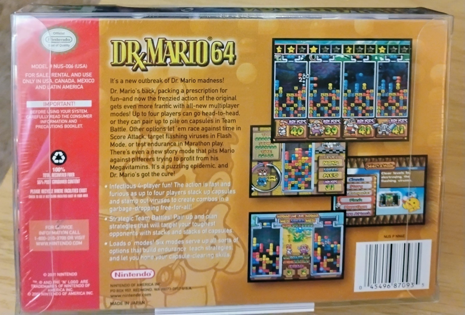 Dr. Mario 64 Nintendo N64 Game Sealed New