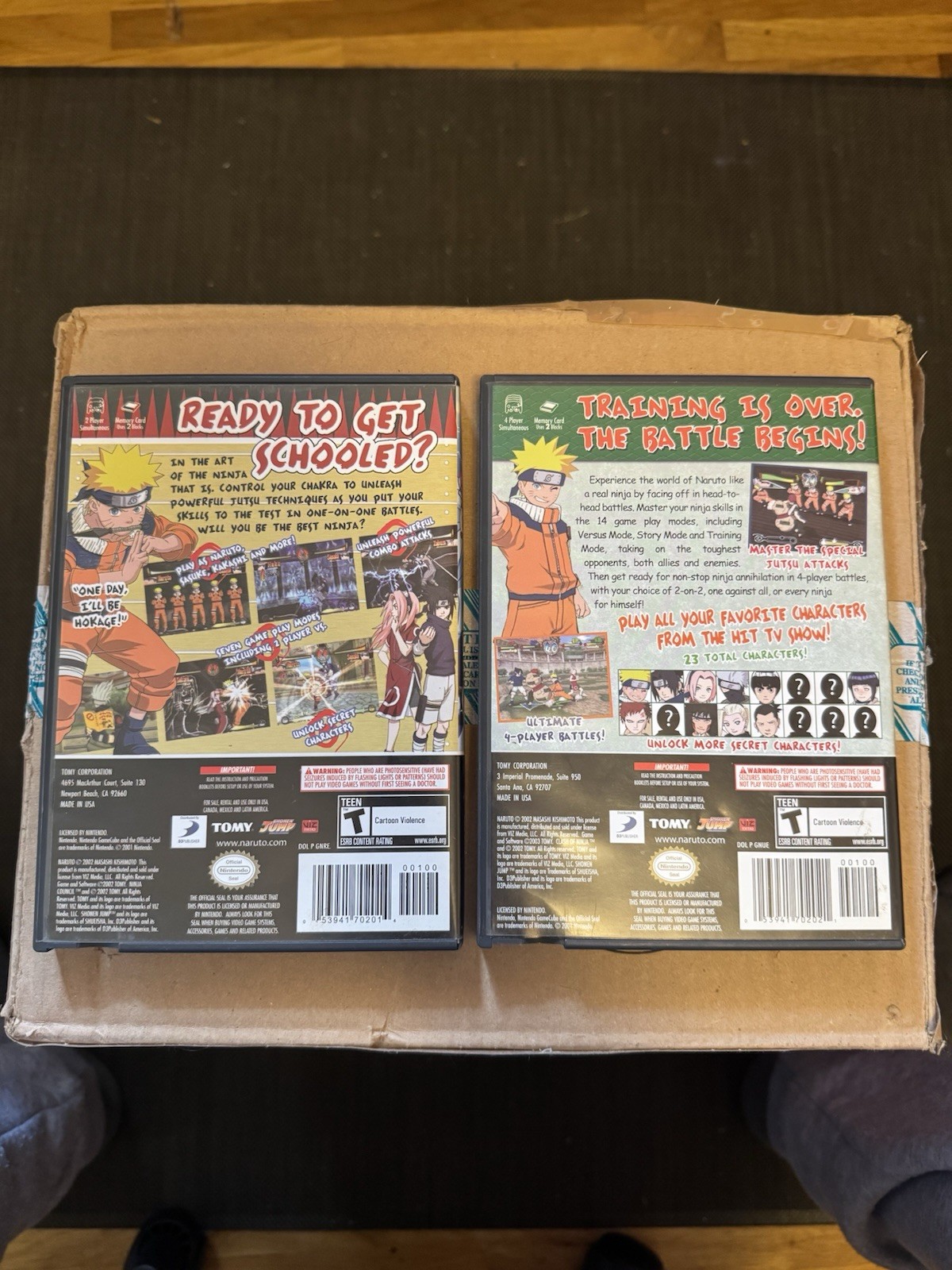Naruto: Clash of Ninja Nintendo GameCube & Clash of Ninja 2 – Complete in Box