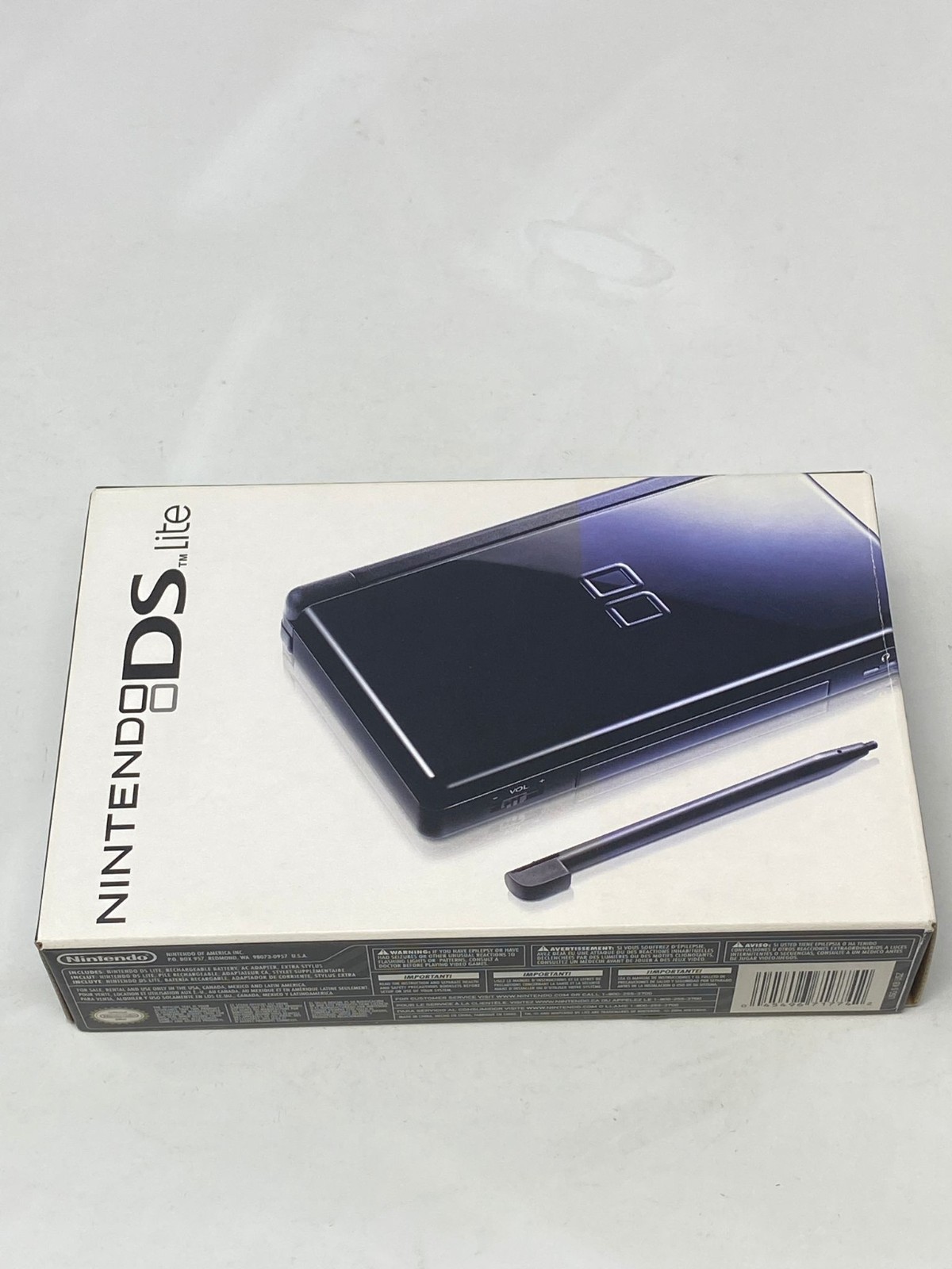 Nintendo DS Lite Black/Onyx Complete CIB – OEM Charger & Stylus Matching Serial