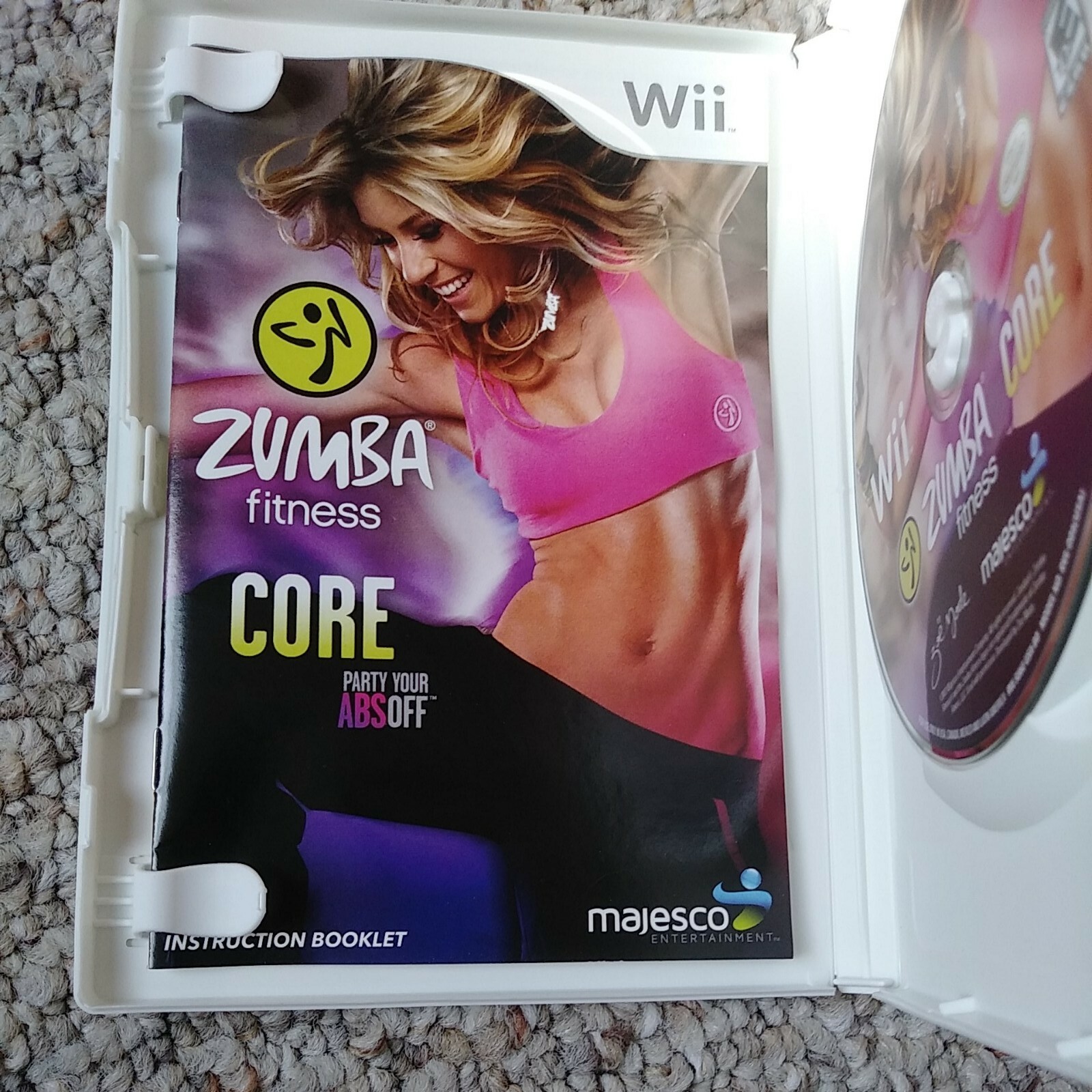 Zumba Fitness Core Nintendo Wii Workout Exercise Game Tested Complete