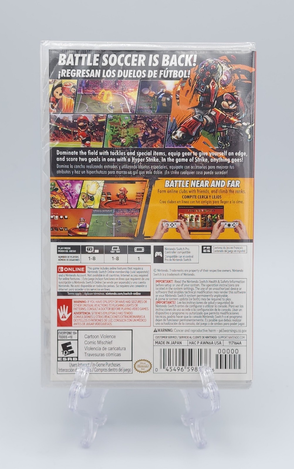 Mario Strikers: Battle League (Nintendo Switch) New & Sealed