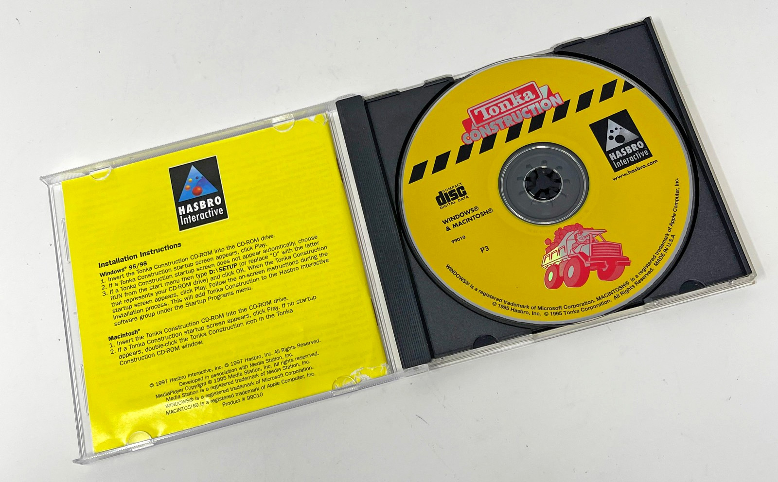Tonka Construction (Windows/Mac, 1997) Vintage Video Game CD ROM Used Tested