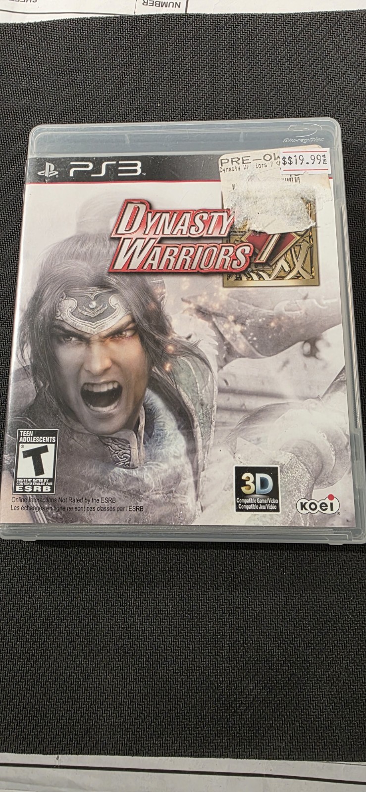 Dynasty Warriors 7 PlayStation 3 Complete Disc IS MINT