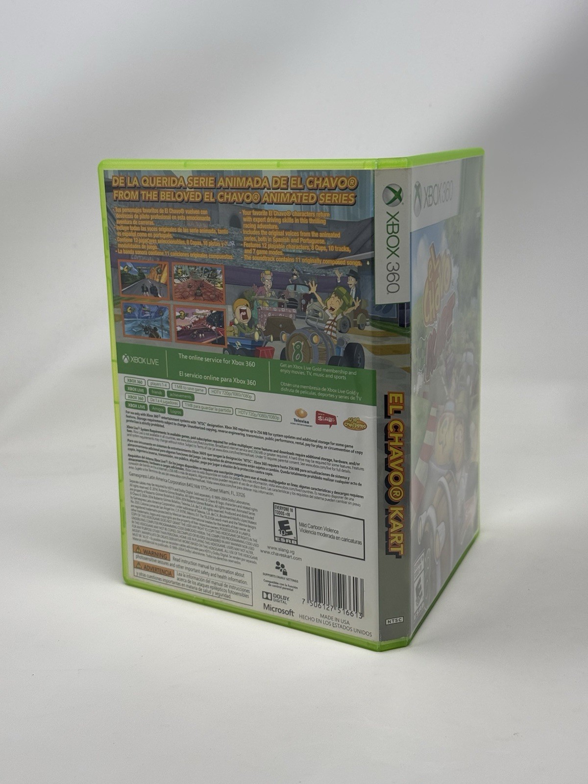 El Chavo Kart Microsoft Xbox 360 Complete CIB Pristine Disc Mexico Exclusive