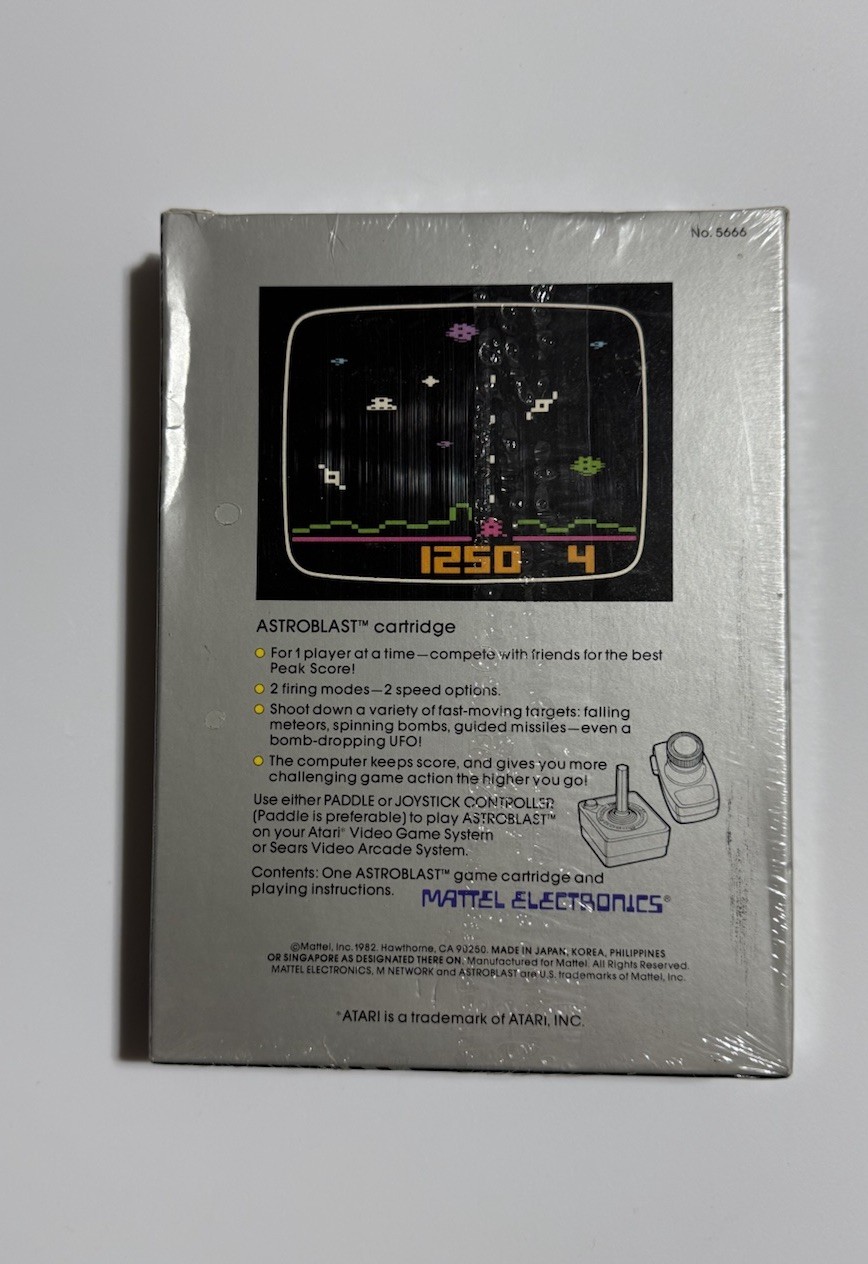 ASTROBLAST FOR ATARI 2600 BRAND NEW FACTORY SEALED
