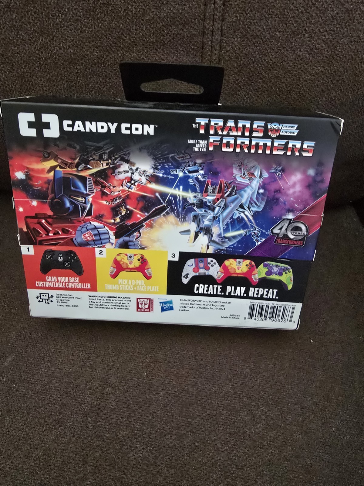 Candy Con Base Unit Wireless Bluetooth Controller + Transformers Hot Rod