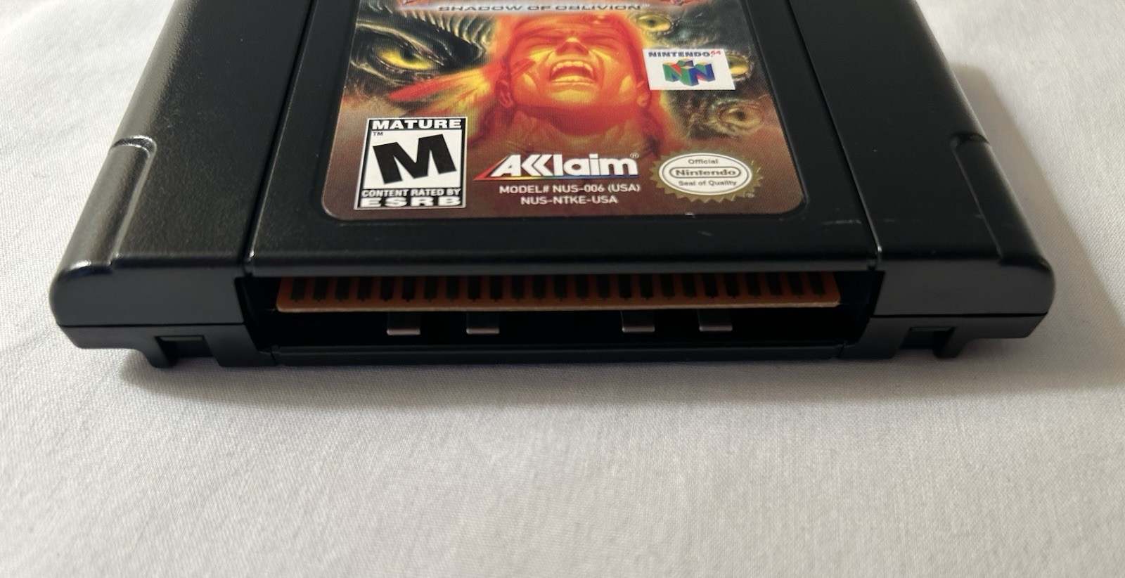 Turok 3 Shadow of Oblivion Nintendo 64 N64 Cartridge Only Authentic