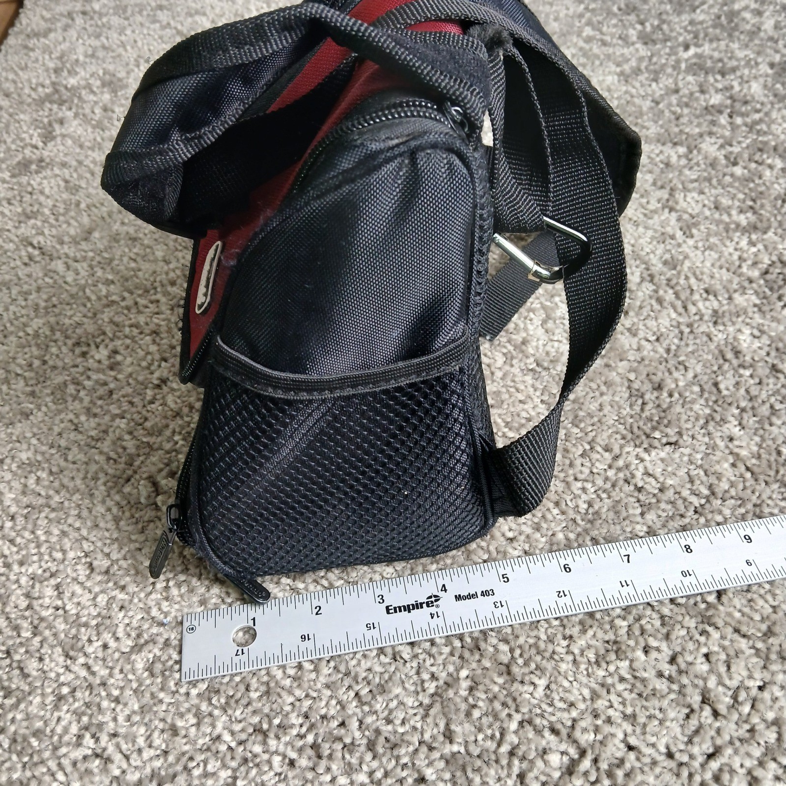 Nintendo DS Travel Backpack Bag Red Black Console Carrying Case Accessory