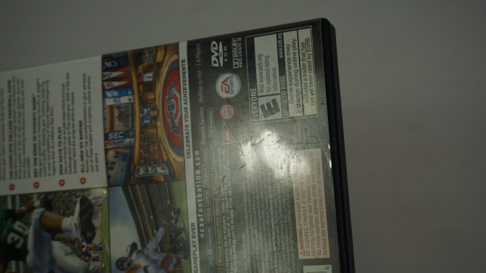 NCAA Football 08 PS2 CIB Sony PlayStation 2 2007 Complete with Manual C