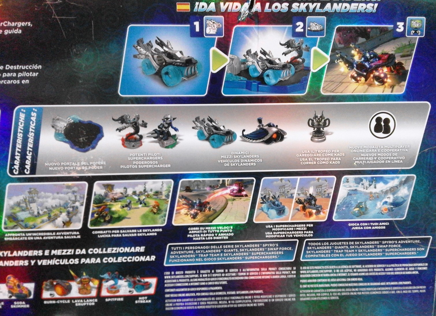 Skylanders SuperCharger Dark Edition Starter Pack per Play Station 3 nuova