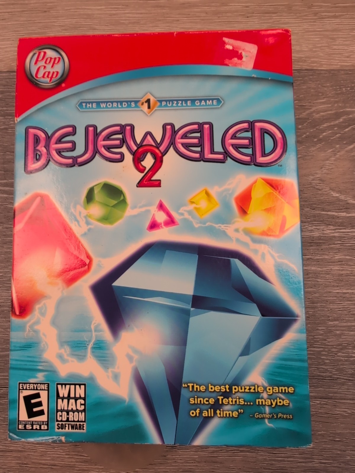 Bejeweled 2 (Windows/Mac, 2004) Jewel Case PC CD Game Big Box