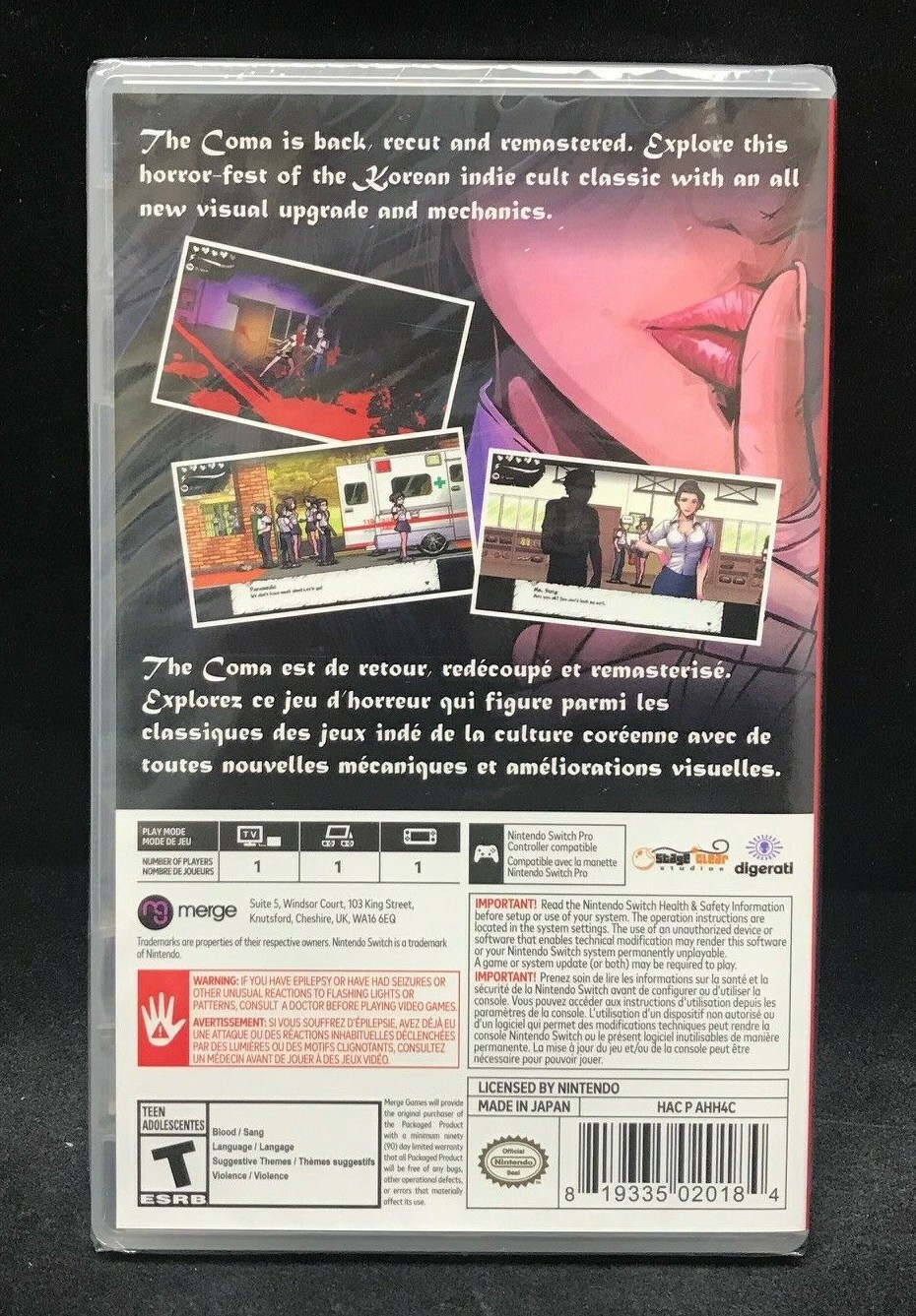 The Coma Recut (Nintendo Switch) BRAND NEW / Region Free