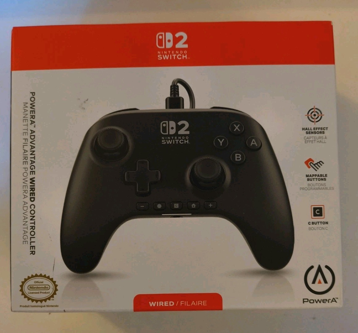 Nintendo Switch 2 PowerA – Advantage Wired Controller New, Sealed!
