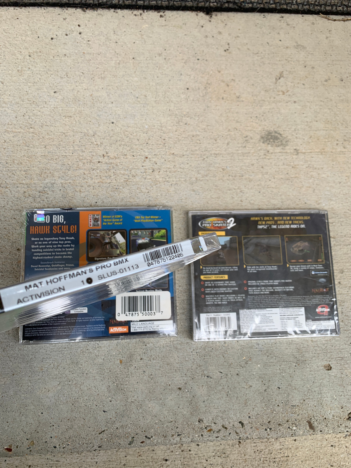 Rare Sealed PlayStation 1 & PC Lot – Tony Hawk’s Pro Skater & Mat Hoffman’s BMX