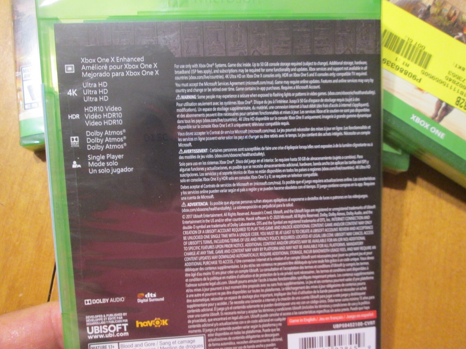 Assassin’s Creed Origins XBOX ONE BRAND NEW FACTORY SEALED UBISOFT
