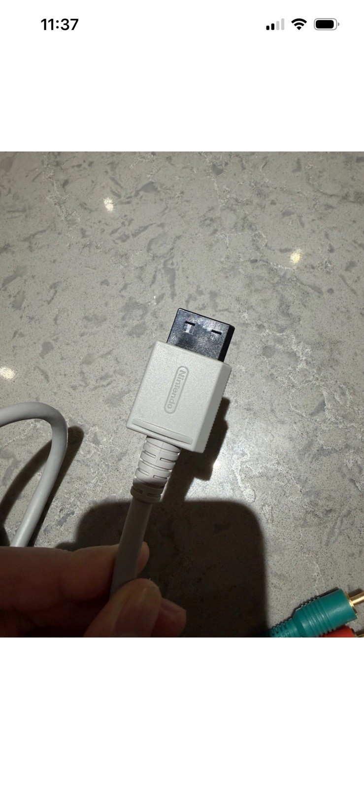Nintendo Wii Official Genuine OEM Component HD AV Cable RVL-011 HDTV FAST SHIP