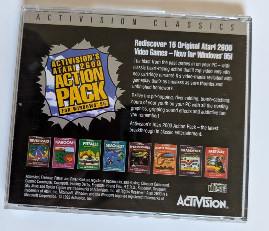 Atari 2600 Action Pack 1 For Windows 95 PC – Activision Classics