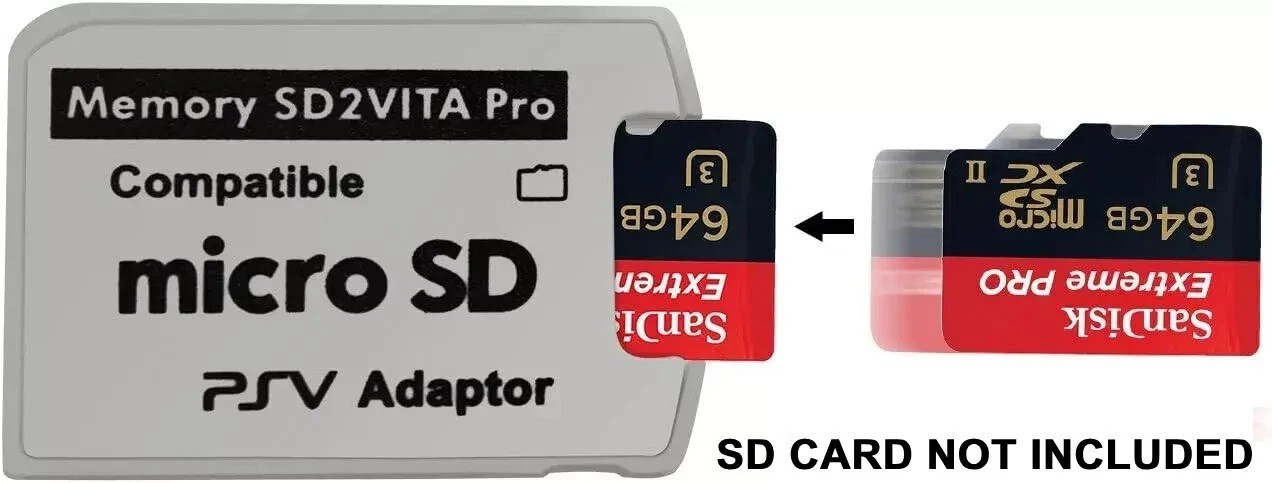 1-10x V5.0 SD2VITA Micro SD to Vita Memory Card Pro Adapter For PS PSV 1000/2000