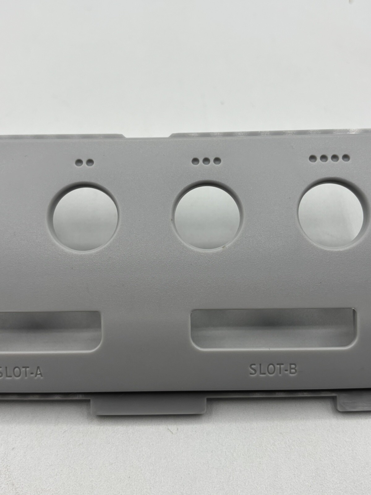 Nintendo Gamecube Controller Port Faceplate Cover Grey NO YELLOWING New