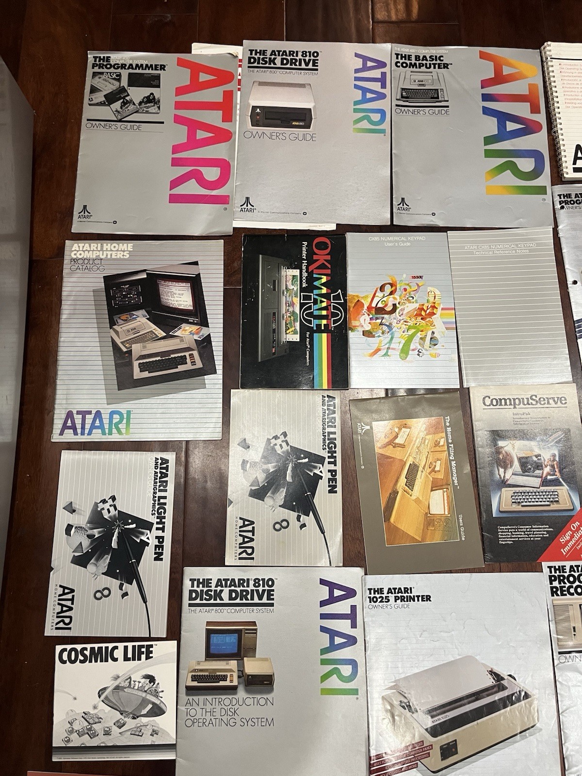 giant atari owners user manuals game manuals & more Lot 62 400/800 1050