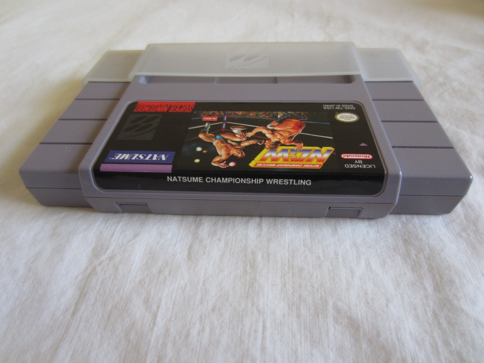 Natsume Championship Wrestling SNES Super Nintendo Complete 1994 Natsume RARE