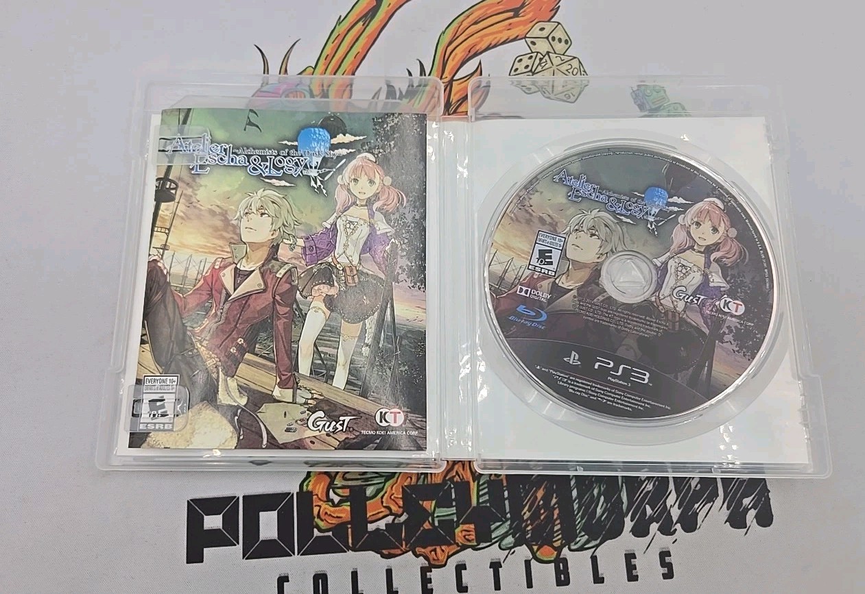 Atelier Escha & Logy: Alchemists of the Dusk Sky (Sony PlayStation 3, 2014) CIB