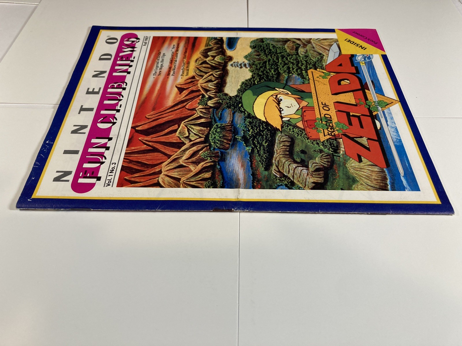 Nintendo Fun Club News Volume 1 Issue #3 Fall 1987 Legend of Zelda -RARE – Look!