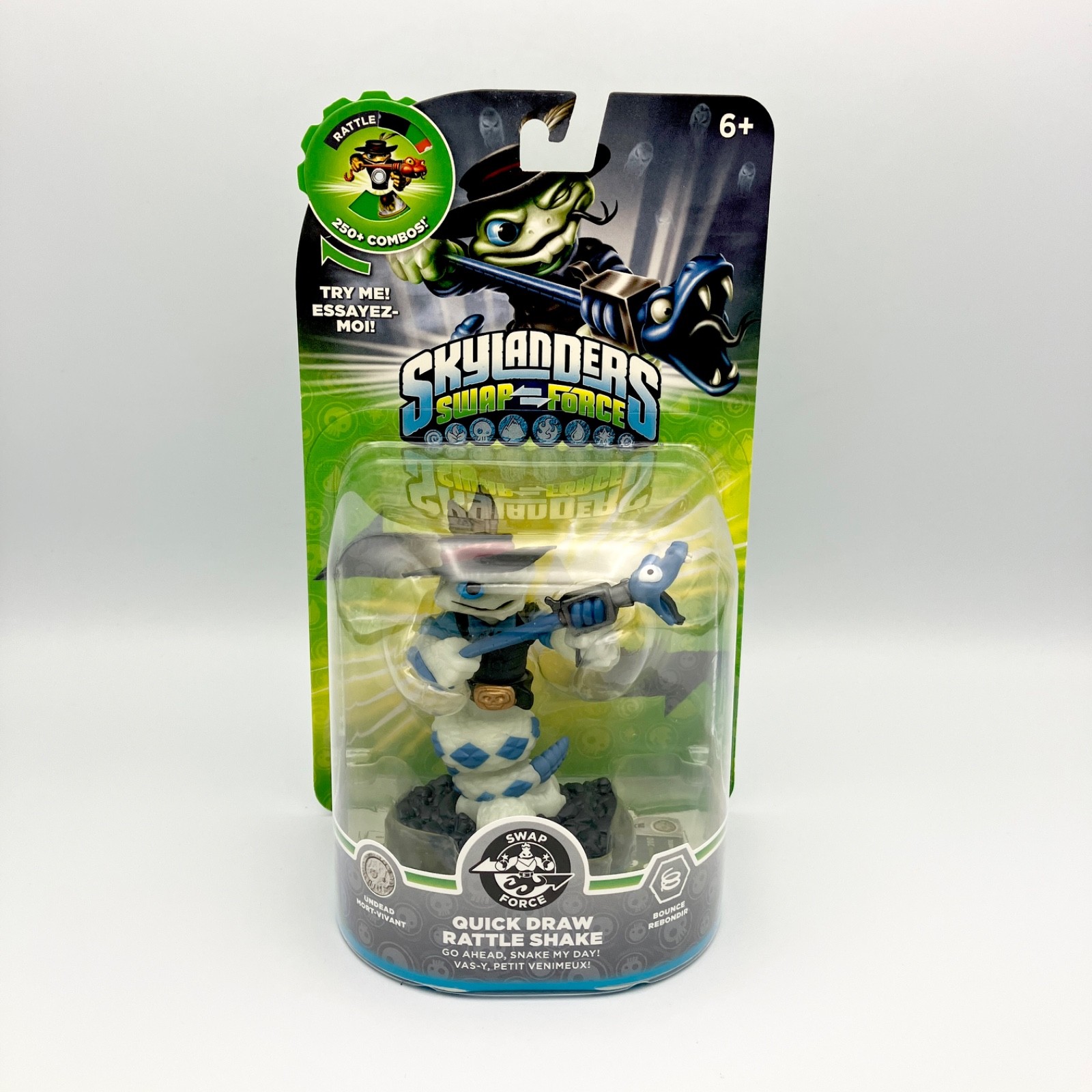 Skylanders Swap Force Quick Draw Rattle Shake Glow in the Dark Figure NEW SEALED