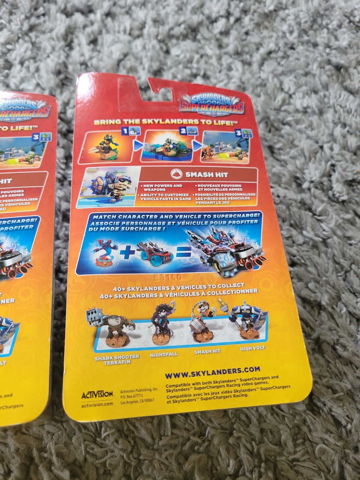 Skylanders Superchargers Smash Hit Figure Earth New in Box lot of 3