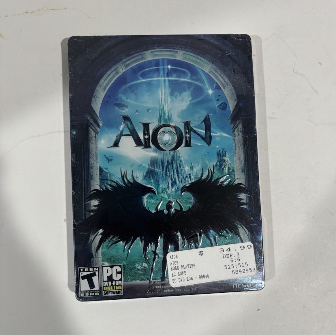 NCsoft Aion PC Online Role Playing Game T-Teen Rated DVD-ROM